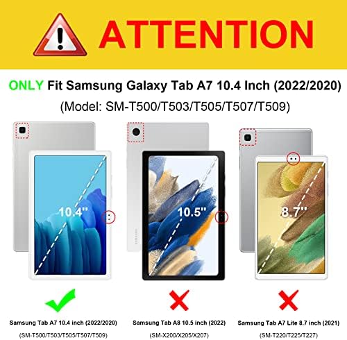 Finsie rotirajuća futrola za Samsung Galaxy Tab A7 10,4 inča 2022/2020 Model, premium PU kožnog okretnog postolja za 360 stupnjeva