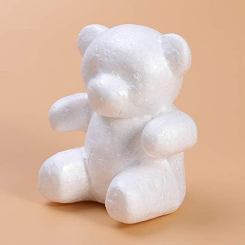 Bestoyard Božićni pokloni Chrismas Pokloni 2pcs FOAM BEAR Oblik Kalup modeliranje polistirenih medvjeda moleating Diy Bear Flower