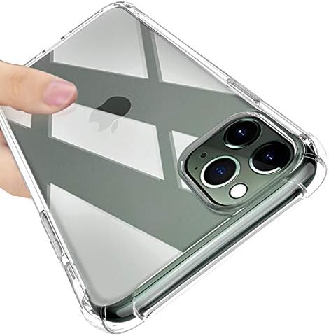Obriši slučajevi Kompatibibilni za Apple iPhone 11 6,1 inčni, meki i fleksibilni TPU ultra tanki udarni 4 uglovi prozirni poklopac