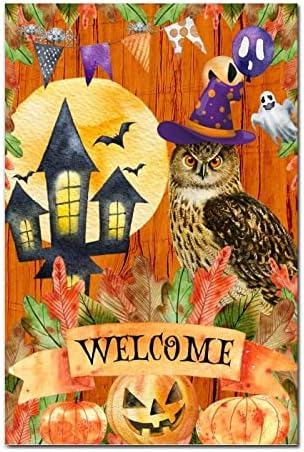 Halloween sow Witch hat Welcome Wood potpisao novost Tined Reader Decor bundeve stare dvorac Moon bats Drveni znak Vintage Farmhouse