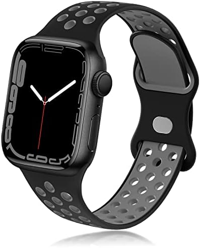 Gleineine Silikonske trake kompatibilne sa Apple Watch Band Mekani silikonski sportski pojas zamenski remen za zamjenu za zamjenu