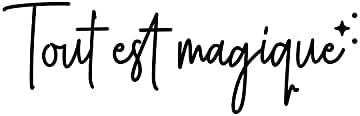 Vinilna zidna umjetnička naljepnica-Tout Est Magique - 7 x 23 - riječi fraza trendi inspirativna Francuska naljepnica s citatom za