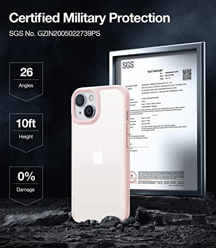 Torras Shootroot dizajniran za iPhone 14 futrola [10FT Vojne pad zaštite] [Sleek Premium Touch] futrola za iPhone 14 telefonskih slučajeva