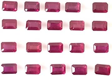 TGSC sjaj Ruby osmougaoni oblik izrezan fasetirani labavi dragi kamen veličina 4x3 mm, 5x3 mm, 5x4 mm, 6x4 mm, 7x5 mm, 8x6 mm AAA
