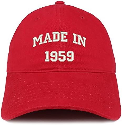 Trendy prodavnica odjeće napravljena 1959. tekst vezena kapa od 64. rođendana od brušenog pamuka