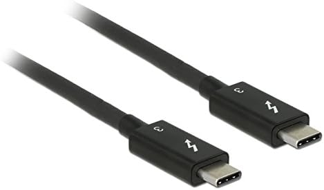 Delock kabl Thunderbolt 3 USB-C do muškog USB-C, crna crna crna 0,5m