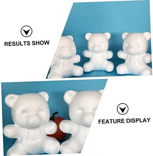 Parliky Kids Toys 5pcs CM BESPLATNI Božićni modeliranje Modeliranje Dekor dekoracija Bijela životinja Glatko zanatsko umjetno oblikovano
