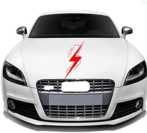 OAUTOSJY 2pcs Lightning Car naljepnica, vodootporni vinil munja Car Car Car Clont samoljepljivi automobil Reflection Carlects, 3D