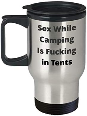 Kamp seks kava Travel Munnn Poklon za kamper Na otvorenom Muškarci Žene Entusiast Novelty Joke Gag jebeno u šatorima