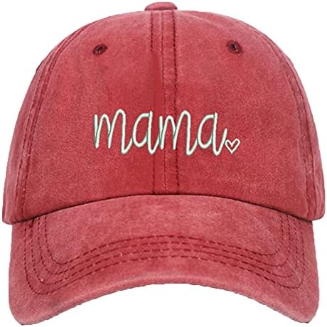 Ženska bejzbol kapa Mama Vintage oprani oprani pamuk podesivi Mama šešir na otvorenom