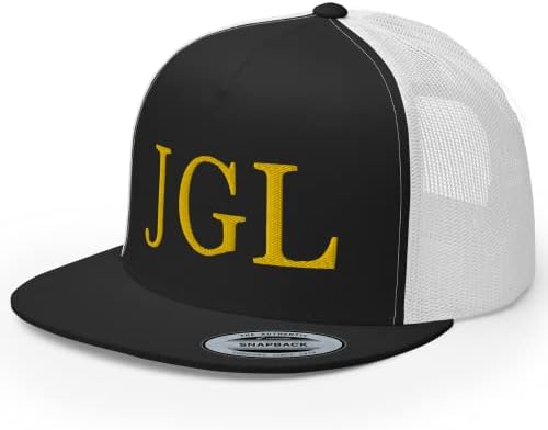 RIVEMUG JGL Zlatni vezeni Kamiondžijski šešir ravni Bill Chapo Guzman Chapito 701 Snapback šešir Podesiva kapa / Gorra JGL