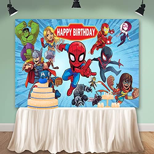 Cartoon superheroj Spiderman pozadine Avengers Rođendanska pozadina za tuširanje beba potrepštine za zabavu Banner fotografija pozadina