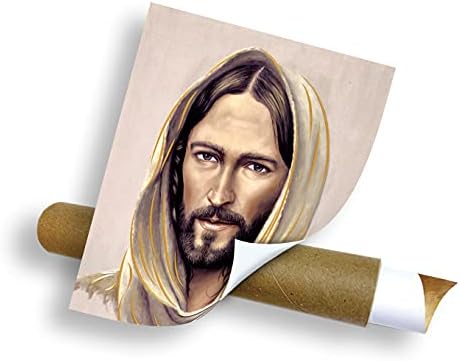 Isus Krist Face Zlatna Folija - Religiozna Zidna Umjetnost Laminirani Print Neuramljeni Poster Dekoracija Doma Arte Diseño Piezas
