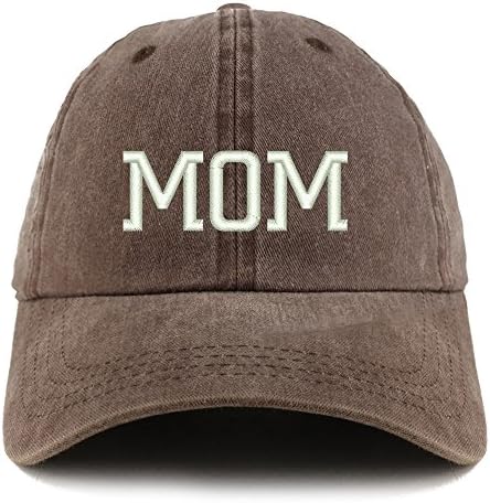 Trendy Prodavnica Odjeće Mama Vezena Pigment Obojena Nestrukturirana Kapa