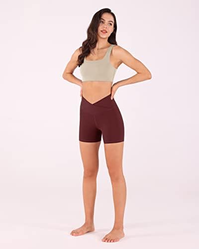 Obodos 5 Cross struk joga kratke hlače za žene, crossover sportske teretane Atletski trening trčanja