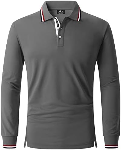 V Valanch Golf polo majice za muškarce kratki rukav vlagu Wicking ljetne majice na otvorenom teniski polo