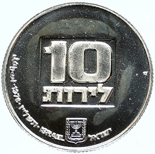 1976 Il 1976 Izrael American Menorah Hannukah lampica Stari pr 10 Lirot dobro nesigurno