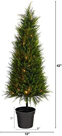 3,5ft. Cypress umjetno stablo sa 350 LED svjetla Otporno na UV