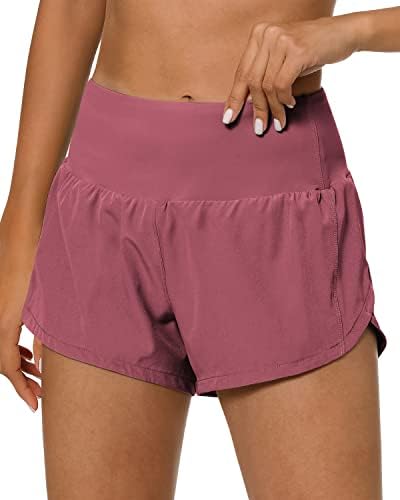 Atletski kratke hlače za žene COLORKIN za žene Brze suho vježbanje trčanja sa džepovima sa zatvaračem mrežice