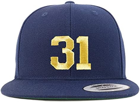 Trendy Prodavnica Odjeće Broj 31 Zlatna Nit Sa Ravnim Novčanicama Snapback Bejzbol Kapa