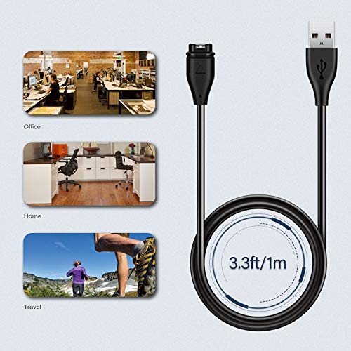 Kabl za punjenje Garmin, 2-paket punjač USB Power Data kabl Kompatibilan za Garmin Watch 245 Fenix ​​5 Plus 5x 5x Plus 5s 5s plus