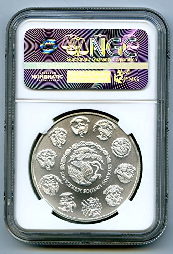 o Mexico mo Libertad 1 oz Onza .999 Fini srebrni novčić prvi oslobađa srebrni MS70 NGC