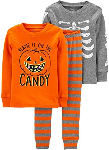 Jednostavne radosti Carterovih uniseksnih mališana i bebica 3-komada Snig-Fit pamuk Halloween Pajama set