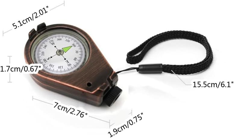 GPPZM vanjski multifunkcionalni metalni kompas prijenosni precizni preživljavanje mjerenja kompasa