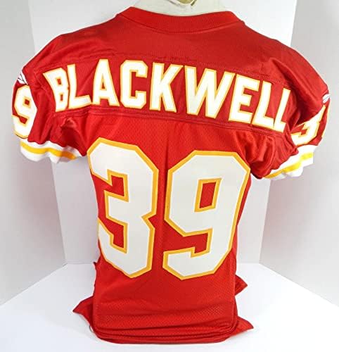 1998 Kansas Chiefs Ernest Blackwell 39 Igra izdana Crveni dres 42 DP34658 - Neintred NFL igra rabljeni dresovi