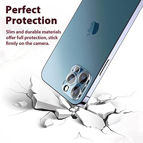 EGV [3 Paket zaštitnik sočiva kamere kompatibilan sa iPhoneom 12 Pro Max 6.7-inčnim kaljenim staklom [jednostavna instalacija] [HD