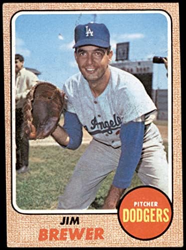 1968 TOPPS 298 Jim Brewer Los Angeles Dodgers Dean's Cards 5 - Ex Dodgers