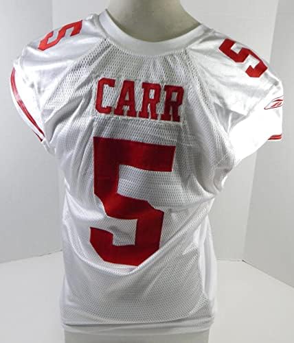 2009 San Francisco 49ers David Carr 5 Igra izdana Bijeli dres 46 DP26434 - Neincign NFL igra rabljeni dresovi