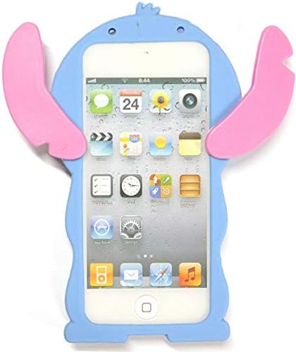 iPod Touch 7 Case, iPod Touch 6 Case, iPod Touch 5 Case, 3D slatka crtana plava vanzemaljska životinja Teen Girls Women Kids meka