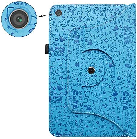 Bige za LG G Pad 5 10.1 Rotirajuća futrola, okretni štand od 360 stupnjeva sa slatkim poklopcem za LG G Pad 5 2019 10.1 Tablet, plava