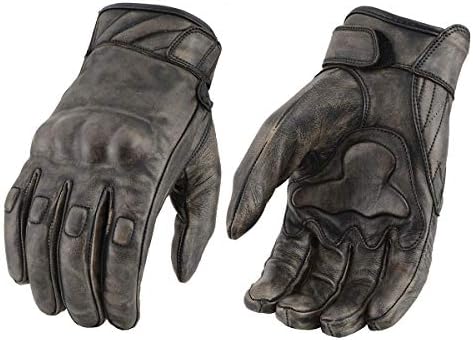 Milwaukee Leather MG7514 muške smeđe kožne rukavice s gelom za dlanove i zglobove
