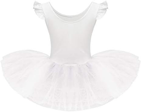 Ibakom Toddler Baby Girl Ballet Leotard haljina Flutter rukava Balerina Dance Leotard za djevojke Gimnastička Leotard Tutu