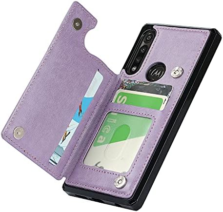 iCoverCase za Motorola G Power 2020 futrola za novčanik sa postoljem za kartice [RFID Blocking] reljefna pu kožna postolja magnetna