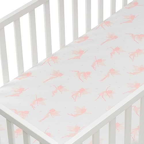 Andi Mae Crib - ružičasta vila - dres pamuk - odgovara standardnim krevetima za krevetiće ili mališana