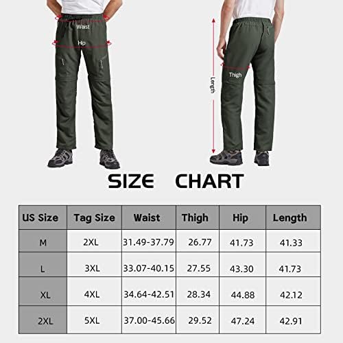 Muške planinarske hlače Kakretibilne brze suhe hlače na otvorenom Sport Lagane teretne hlače Ribolovne taktičke hlače