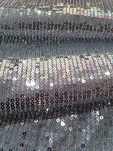 3mm srebrne mikro Mini sjajne šljokice na bijeloj poliesterskoj mrežastoj tkanini pored dvorišta