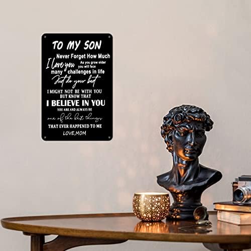 Mom sinu potpišite poklone Za Sina od mame, sin poklon metalni znak Aluminijum isceljenje misli zidni dekor, poklon postera ljubavnog