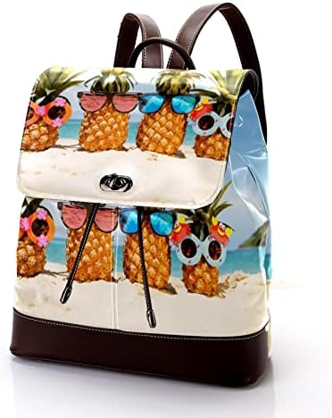 VBFOFBV ruksak za ženske pantalonske bakpa za laptop, putni casual torba, havajska plaža ananas