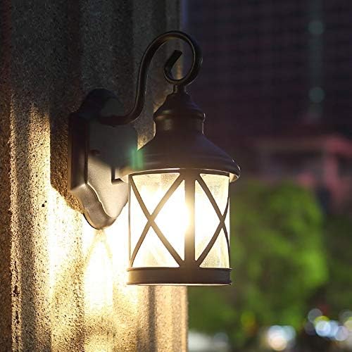 MJWDP Zidna svjetiljka Američki jednostavan LED vanjski dvorišni zidni hodnik Villa ulaz balkon Početna Vanjska vodootporna svjetiljka