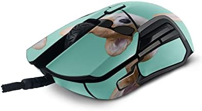 Kompatibilno kože mogyyykins kompatibilno sa Steelseries Rival 5 Gaming Mouse - Cool Corgi | Zaštitni, izdržljivi i jedinstveni poklopac zamotavanja vinilnog dekala | Jednostavan za prijavu, uklanjanje i promjena stilova | Napravljeno u sad