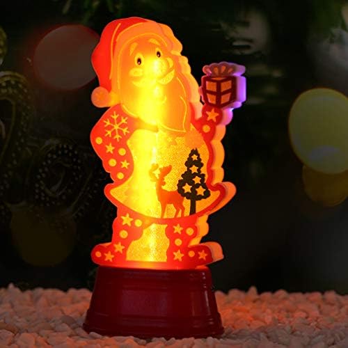 TOYANDONA LED Santa Claus stolna lampa Božićni stol osvijetljeni Santa figurica Model Božić Holiday Party unutrašnja lampa dekoracija