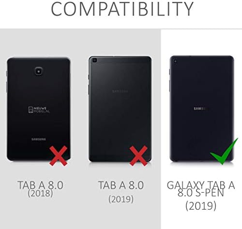 KWMobile futrola Kompatibilan je sa Samsung Galaxy Tab A 8,0 S-olovka - Mekani zaštitni zaštitnik TPU za tablet - prozir