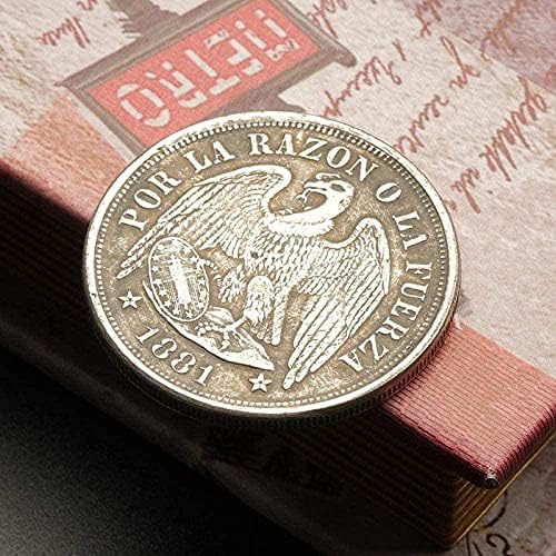 1881 Meksički orao ocean srebrni dolar u stranom novčiću Antikni srebrni okrugli evropska i američka srebrna kolekcija novčića Ocean