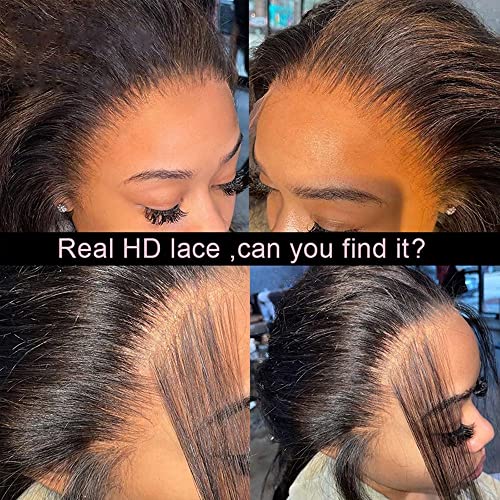 13x6 ravna istaknuta perika za ljudsku kosu Pre Čupana HD prozirna čipka prednja perika za žene brazilska Remy kosa Izbijeljena čvorova