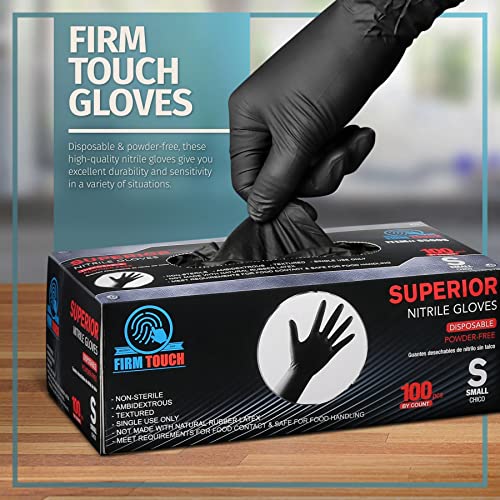 Rukavice čvrste rukavice za jednokratnu upotrebu od nitrila na dodir-bez pudera, bez lateksa, teksturirano prianjanje, kućne rukavice