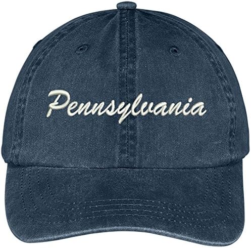 Trendy Odjeća za odjeću Pennsylvania država vezena pamučna kapa s niskim profilom